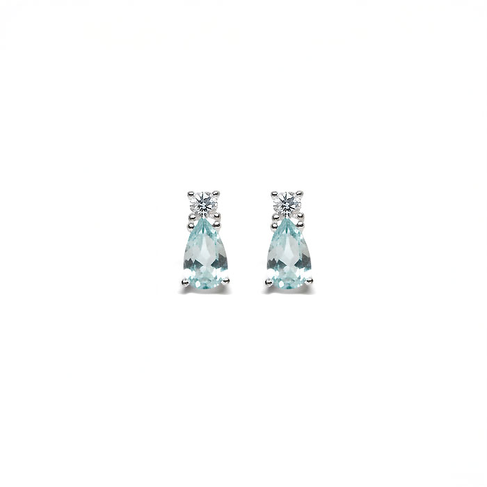 925 실버 블루 티어드롭 귀걸이 GLOW TAG 공식 스토어 제품컷 (Blue Teardrop Earring)