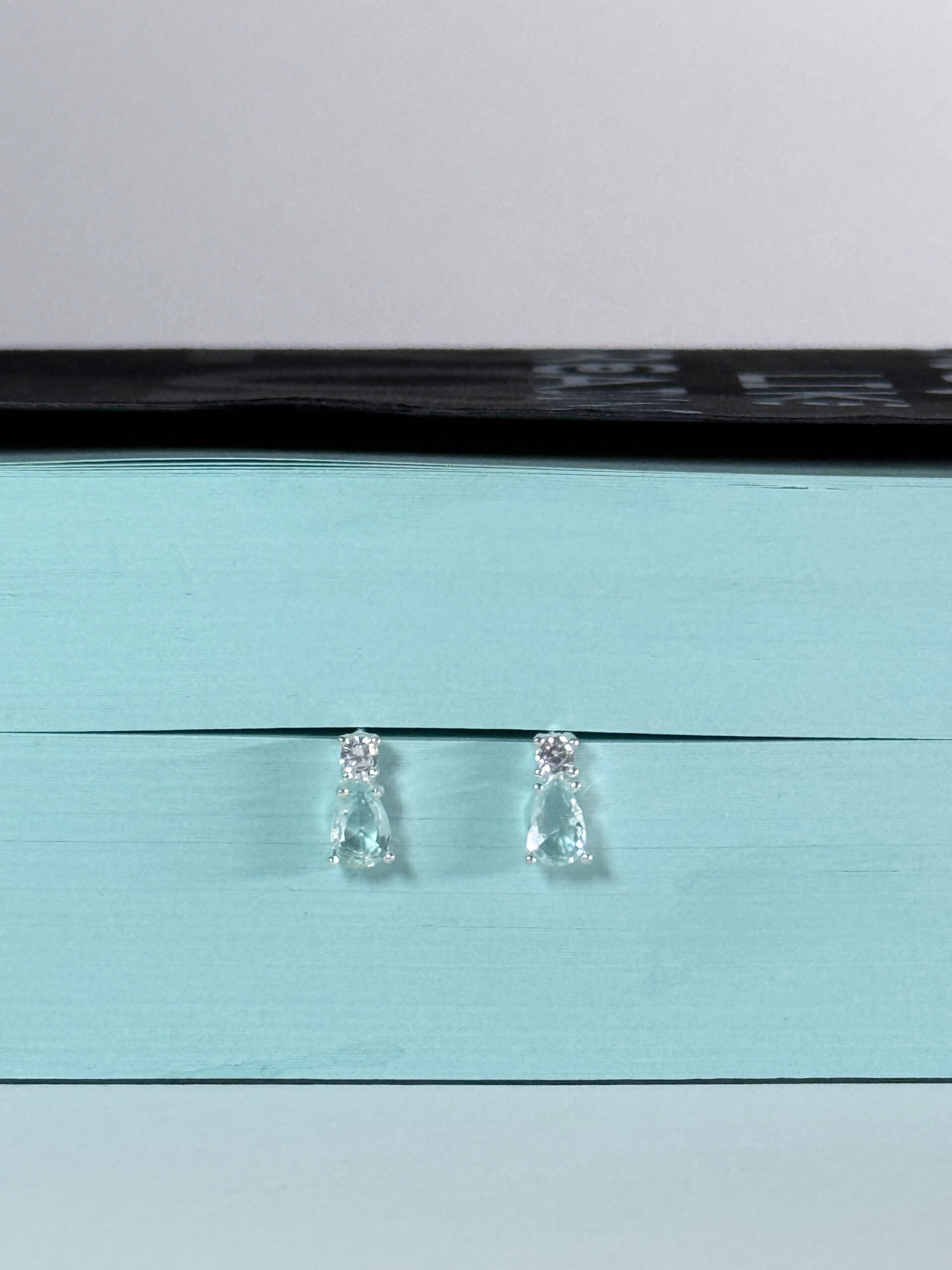 Still life - Blue Teardrop Earring