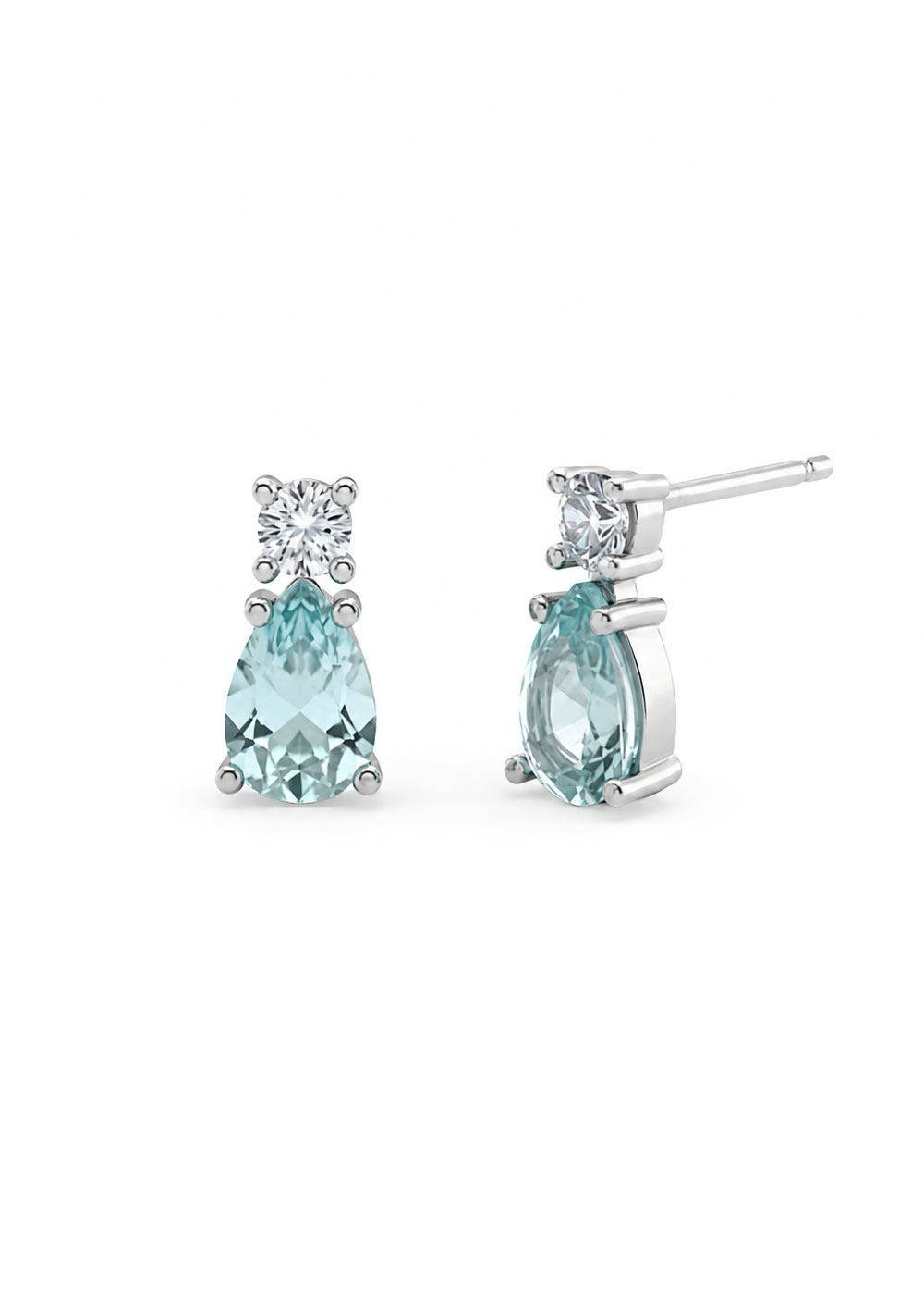 Blue Teardrop Earring 제품컷