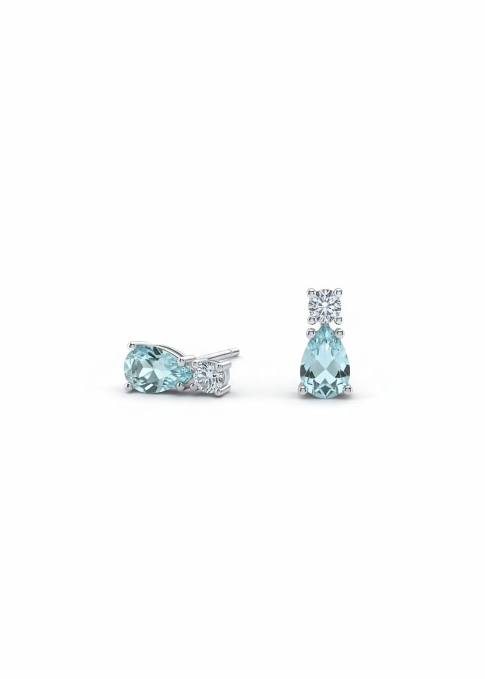 Blue Teardrop Earring 925 실버 블루 드롭 귀걸이 이미지 3