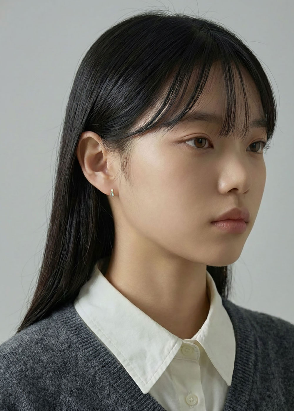 Blue Teardrop Earring 925 실버 블루 드롭 귀걸이 이미지 4