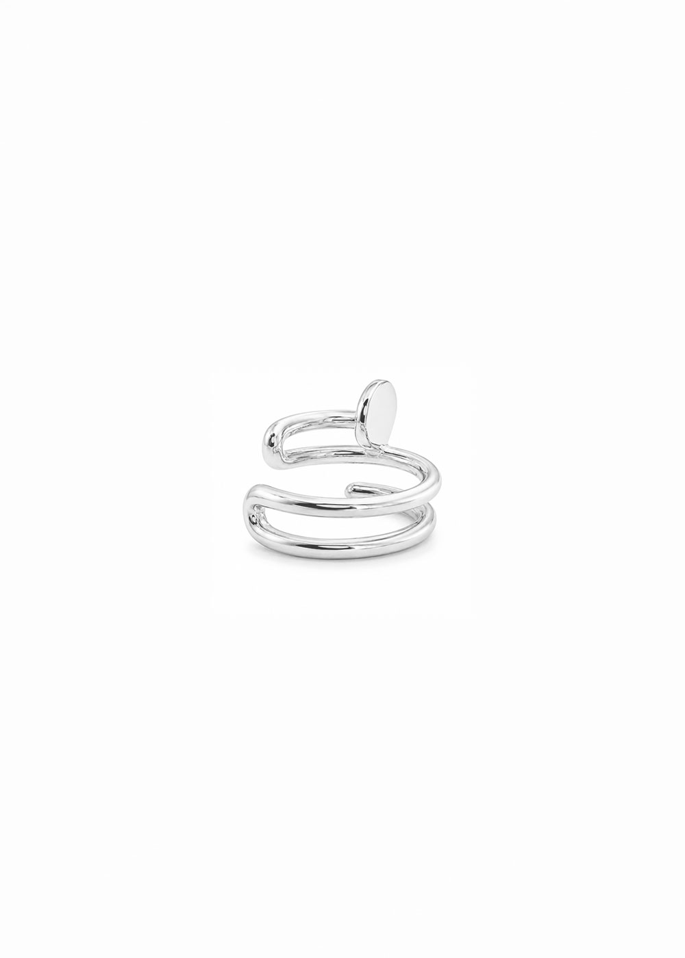 Orbit Line Earcuff 925 실버 더블 라인 이어커프 제품 이미지